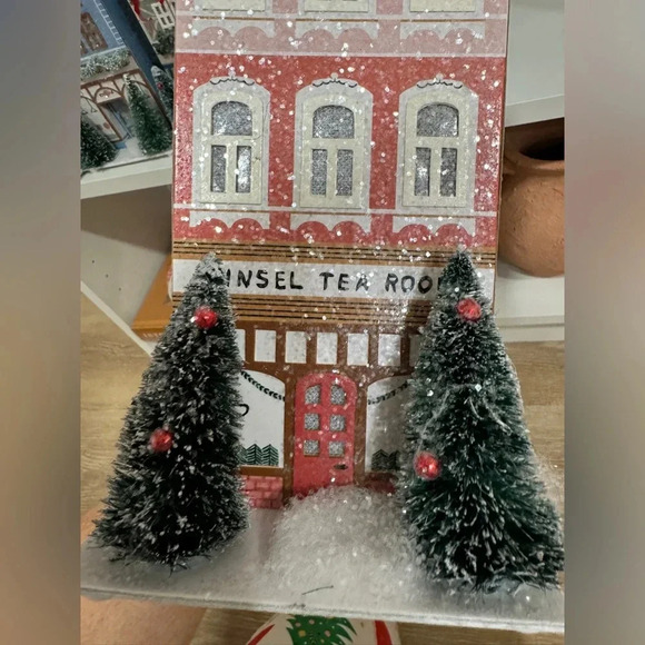 Anthropologie Christmas Village house light up decor george & viv 2022 tea room - Picture 7 of 9